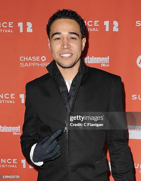 Braxton Millz attends the 'Filly Brown' premiere held at the Library Center Theatre during the 2012 Sundance Film Festival on January 20, 2012 in...