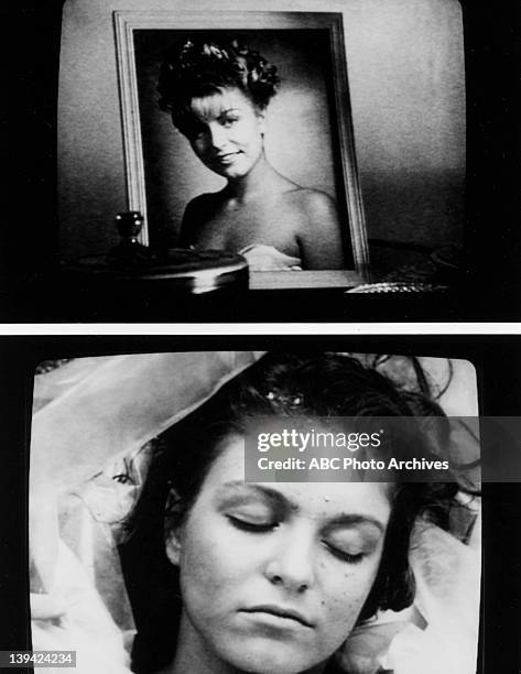 Show Coverage - Shoot Date: April 26, 1990. COMPOSITE OF SHERYL LEE ON TV SCREEN