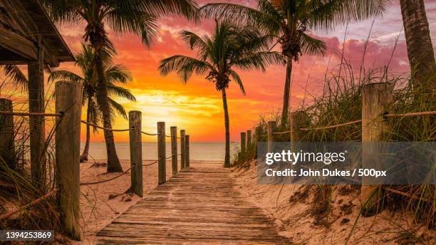 scenic view of sea against sky during sunset,key west,florida,united states,usa - key west stock pictures, royalty-free photos & images