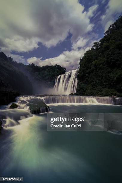 huangguoshu waterfall national park, anshun, guizhou, china - rainbow mountains china stock pictures, royalty-free photos & images