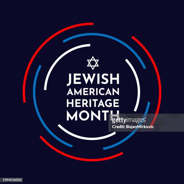 ilustraciones, imágenes clip art, dibujos animados e iconos de stock de mes de la herencia judía americana, mayo. vector - judaísmo