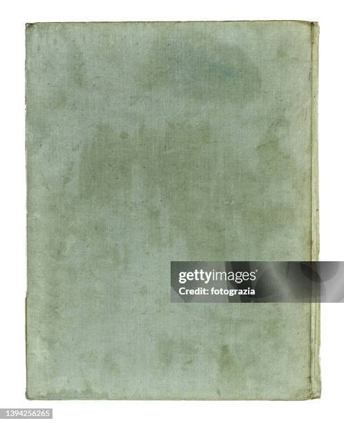 old book cover isolated on white background - old book cover stock pictures, royalty-free photos & images