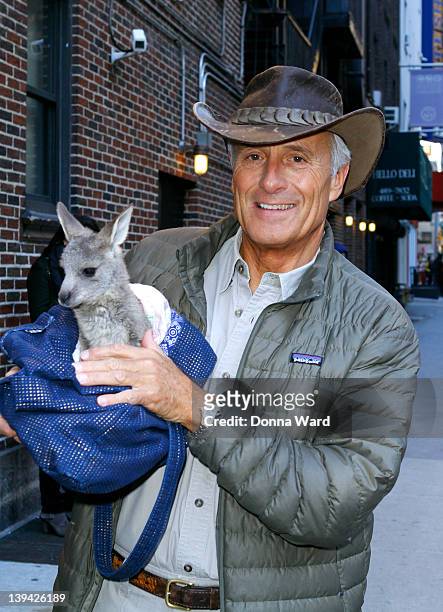 Jack Hanna arrives for "The Late Show with David Letterman" at Ed Sullivan Theater on February 20, 2012 in New York City.