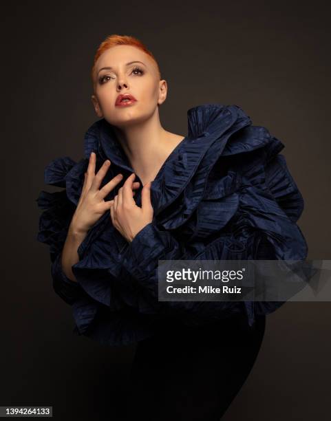 Actress Rose McGowan is photographed for Spirit + Flesh Magazine on April 17, 2019 in New York City. PUBLISHED IMAGE.