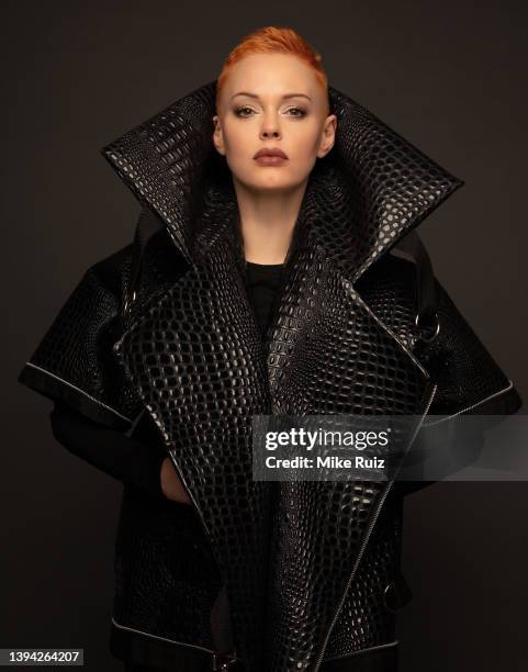 Actress Rose McGowan is photographed for Spirit + Flesh Magazine on April 17, 2019 in New York City. PUBLISHED IMAGE.