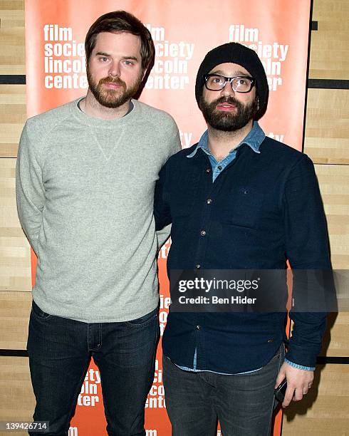 Director Sean Durkin and Producer Antonio Campos attend "Mary Last Seen" Film Society of Lincoln Center screening & Q&A at the Film Center...