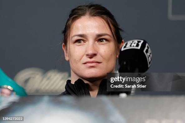 Katie Taylor of Ireland speaks during a press conference prior to