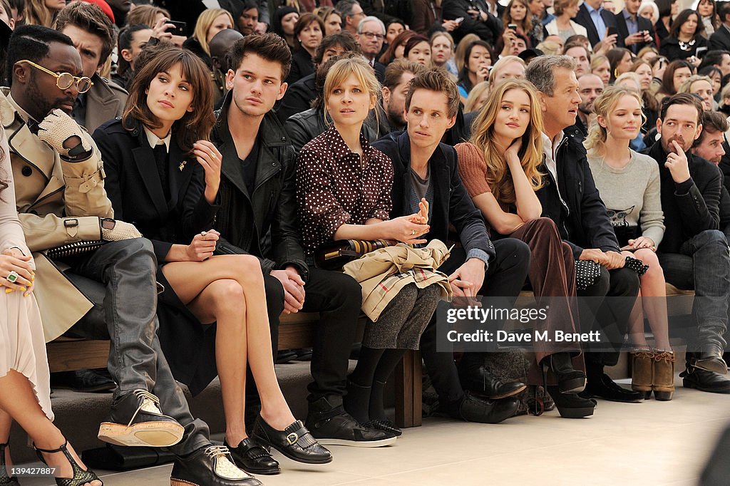 Burberry Autumn Winter 2012 Womenswear Front Row