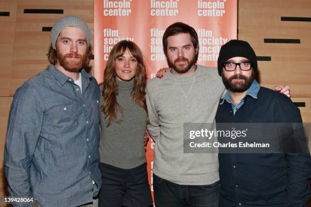 Cinematographer Drew Innis, actress Alexia Rasmussen, director/writer Sean Durkin and producer Antonio Campos attend "Mary Last Seen" Film Society of...