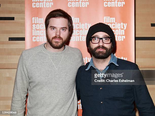 Director/writer Sean Durkin and producer Antonio Campos attend "Mary Last Seen" Film Society of Lincoln Center screening & Q&A at the Film Center...
