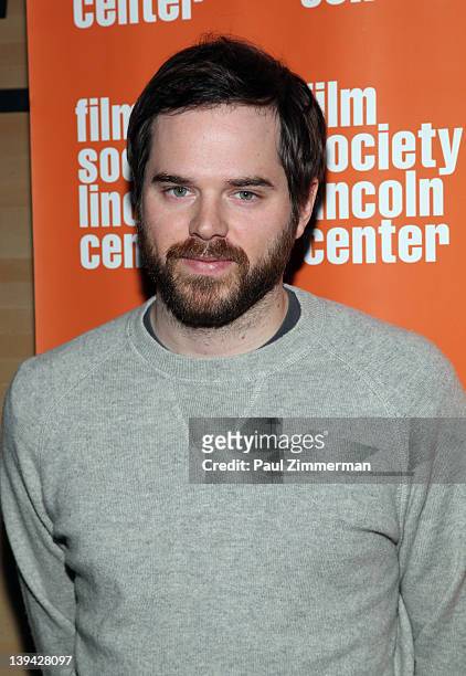 Director Sean Durkin attends "Mary Last Seen" Film Society of Lincoln Center screening & Q&A at the Film Center Amphitheater in Lincoln Center on...