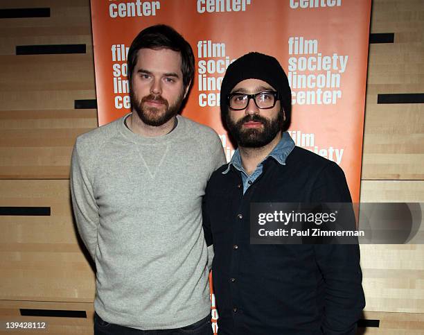 Director Sean Durkin and producer Antonio Campos attend "Mary Last Seen" Film Society of Lincoln Center screening & Q&A at the Film Center...