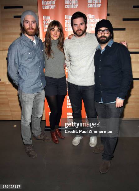Cinematographer Drew Innis, actress Alexia Rasmussen, director Sean Durkin and producer Antonio Campos attend "Mary Last Seen" Film Society of...