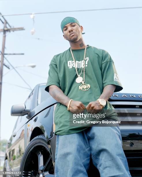 Rapper The Game in July, 2004 in Compton, California.