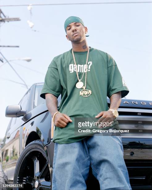 Rapper The Game in July, 2004 in Compton, California.