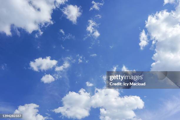 photo of a beautiful daytime sky with some clouds - 4k resolution stock pictures, royalty-free photos & images