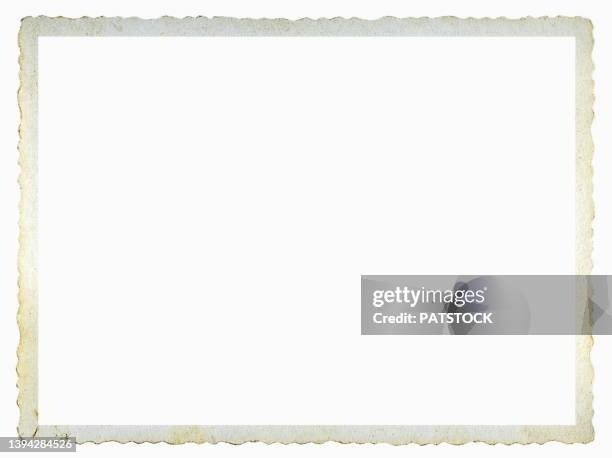 an old stained photographic paper frame. - vintage picture frame stock pictures, royalty-free photos & images