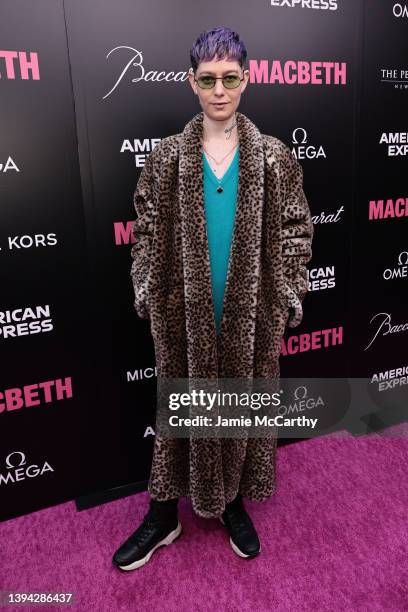 Asia Kate Dillon attends "MacBeth" Broadway Opening Night at Longacre Theatre on April 28, 2022 in New York City.
