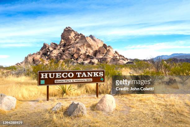 hueco tanks, chihuahuan desert, el paso, texas - chihuahua desert 個照片及圖片檔