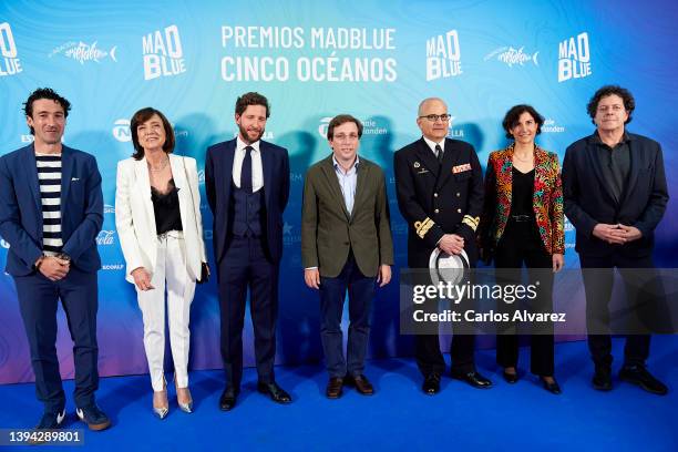 Eneko Atxa, Frances Reynolds, Luis Prieto, Mayor of Madrid Jose Luis Martinez-Almeida, Santiago Barber Lopez, Sophie Muller and Juan Herreros attend...