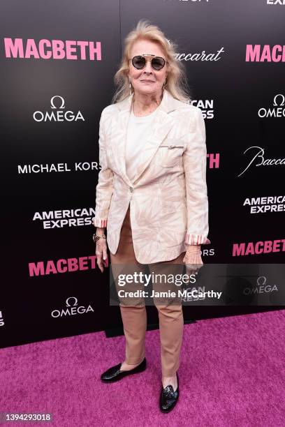 Candice Bergen attends "MacBeth" Broadway Opening Night at Longacre Theatre on April 28, 2022 in New York City.