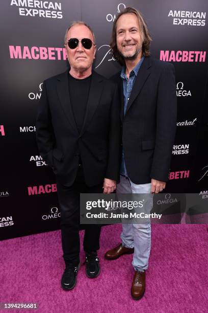 Michael Kors and Lance LePere attend "MacBeth" Broadway Opening Night at Longacre Theatre on April 28, 2022 in New York City.