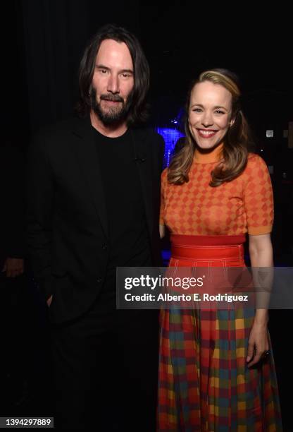 Keanu Reeves and Rachel McAdams attend CinemaCon 2022 - Lionsgate Invites You to An Exclusive Presentation of its Upcoming Slate at The Colosseum at...