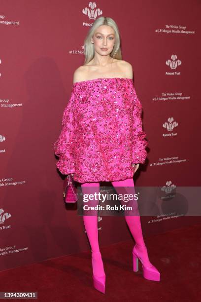 Gigi Hadid attends the 2022 Prince's Trust Gala at Cipriani 25 Broadway on April 28, 2022 in New York City.