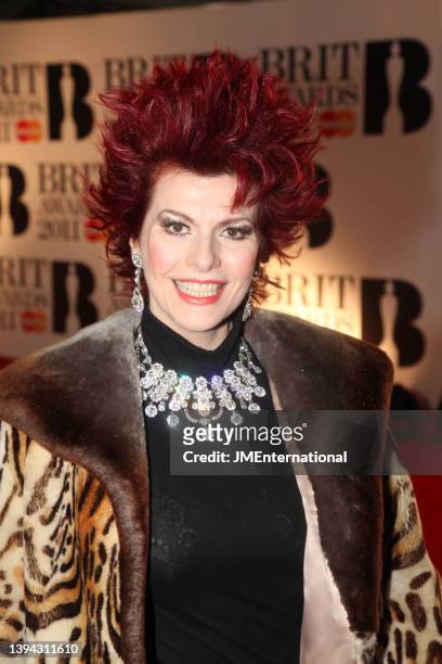 Cleo Rocos attends the red carpet during The BRIT Awards 2011 at The O2 on February 15, 2011 in London, England.