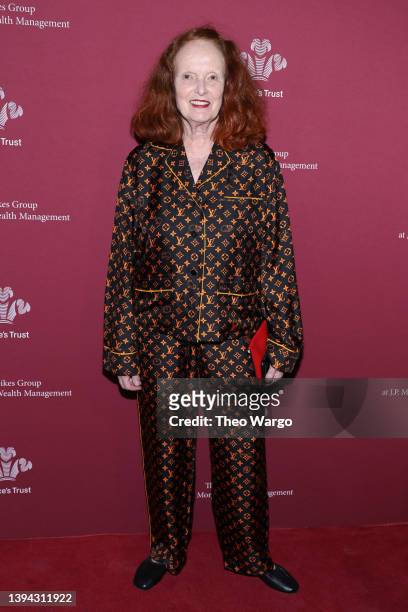 Grace Coddington attends the 2022 Prince's Trust Gala at Cipriani 25 Broadway on April 28, 2022 in New York City.
