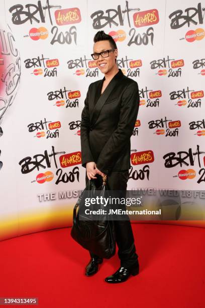 Gok Wan attends The BRIT Awards, Earls Court 1, London, UK, Wednesday 18 February 2009.