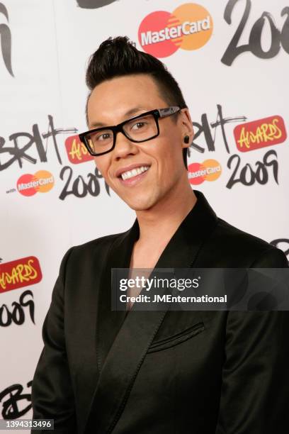 Gok Wan attends The BRIT Awards, Earls Court 1, London, UK, Wednesday 18 February 2009.