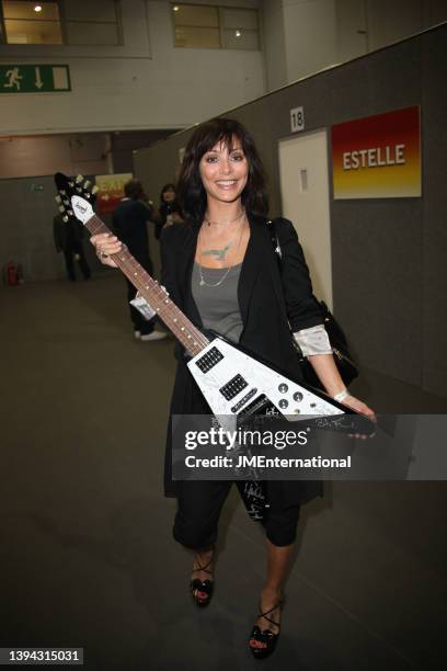 Natalie Imbruglia backstage Gibson Guitar signing during The BRIT Awards 2009 at Earls Court 1 on February 18, 2009 in London, England.