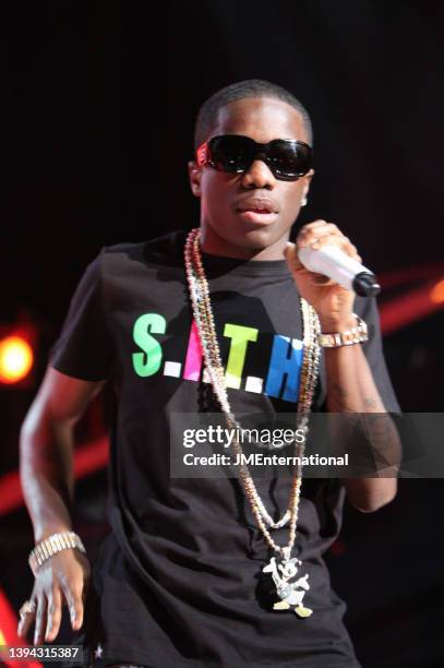 Tinchy Stryder performs during The BRIT Awards 2010 Launch, The Indigo O2, London, UK, Monday 18 January 2010.