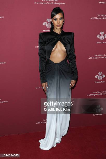 Maya Jama attends the 2022 Prince's Trust Gala at Cipriani 25 Broadway on April 28, 2022 in New York City.