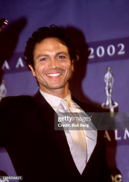 American actor and producer, Benjamin Bratt, was honored for outstanding Actor in a motion picture for "Piñero", poses for a portrait at the 2002...