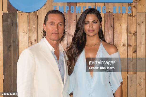 Matthew McConaughey and Camila Alves McConaughey attend the 10th Annual Mack, Jack & McConaughey Gala at ACL Live on April 28, 2022 in Austin, Texas.