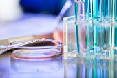 Drug research and development laboratory - stock photo