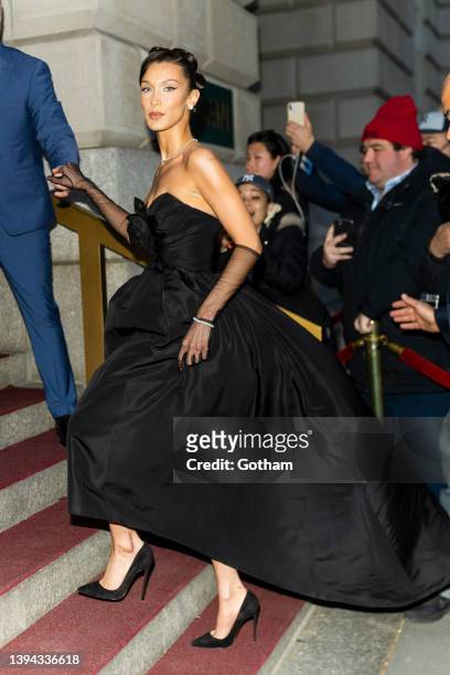 Bella Hadid attends the 2022 Prince's Trust Gala at Cipriani in the Financial District on April 28, 2022 in New York City.