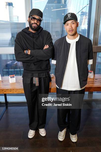 Designers Maxwell Osborne and Dao-Yi Chow attend Goodwill's Evening of Treasures at Tapestry on April 28, 2022 in New York City.