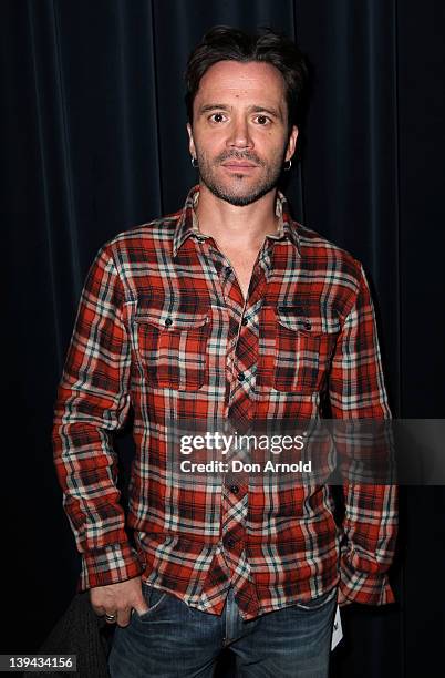 Damien Walsh-Howling attends the Betwixt Exhibition at the Sydney Theatre Company on February 21, 2012 in Sydney, Australia.