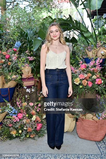 Isabel Gravitt arrives as Sézane celebrates Los Angeles store opening at Ardor on April 28, 2022 in West Hollywood, California.