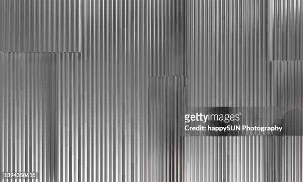 corrugated metal texture galvanize steel 3d render background - metal wall stock pictures, royalty-free photos & images