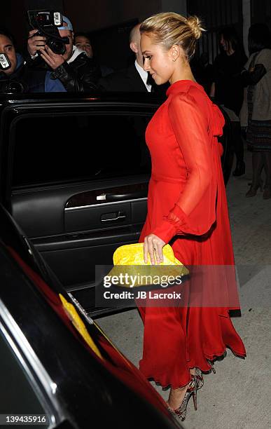 Hayden Panettiere is seen on February 20, 2012 in Los Angeles, California.