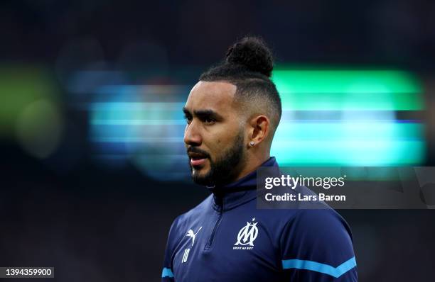 Dimitri Payet of Olympique is seen during the UEFA Conference League Semi Final Leg One match between Feyenoord and Olympique Marseille at De Kuip on...