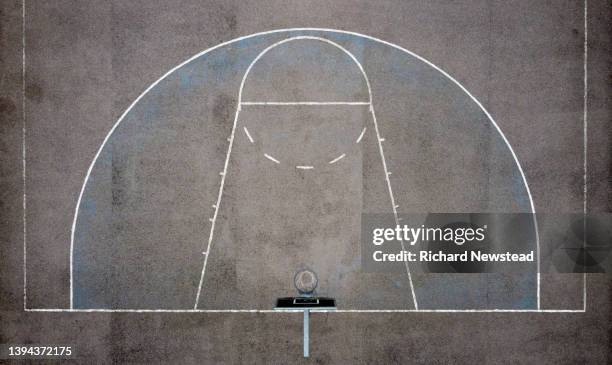 basketball lane - court notice bildbanksfoton och bilder