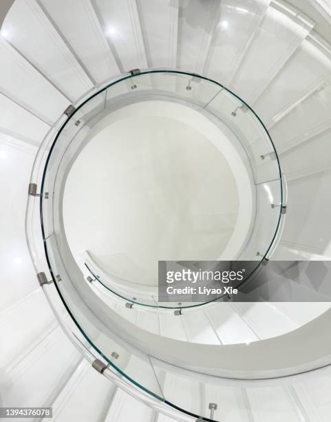 swirl stairs - simbolismo foto e immagini stock