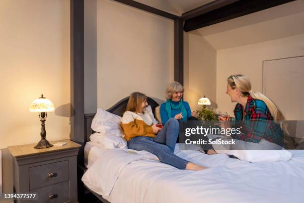 creating memories with the ladies - guest bedroom stock pictures, royalty-free photos & images