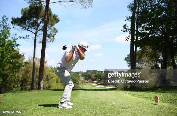 Ryan Fox of New Zealand tees off on the seventh hole during Day Two of the Catalunya Championship at Stadium Course, PGA Catalunya Golf and Wellness...