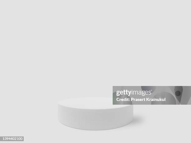 geometry shaped podium for mock up presentation - stage background stock-fotos und bilder